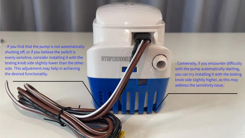 Dontmiss Automatic Submersible small Boat Bilge Pump 12v 750gph Auto with Float Switch 3/4 inch (19mm) Outlet Dia, bilge pumps for boats - Image 3